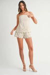 OATMEAL EMBROIDERED SET