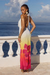 TROPICAL OMBRE JASMINA MAXI DRESS
