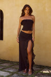 BLACK JAVIYA BUSTIER SET