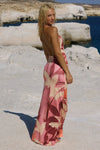 HALTER MAXI KAELI BERRY PRINT
