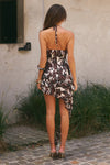 SHILOH BROWN KESHI HALTER DRESS