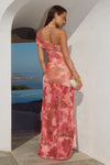 MISAKI ONE SHOULDER MOANA PRINT