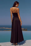 BLACK ODINA SQUARE NECK MAXI