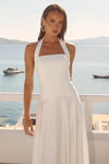 IVORY ODINA SQUARE NECK MAXI