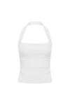 WHITE PARKER HALTER TOP