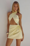 LEMON POPPY MINI DRESS