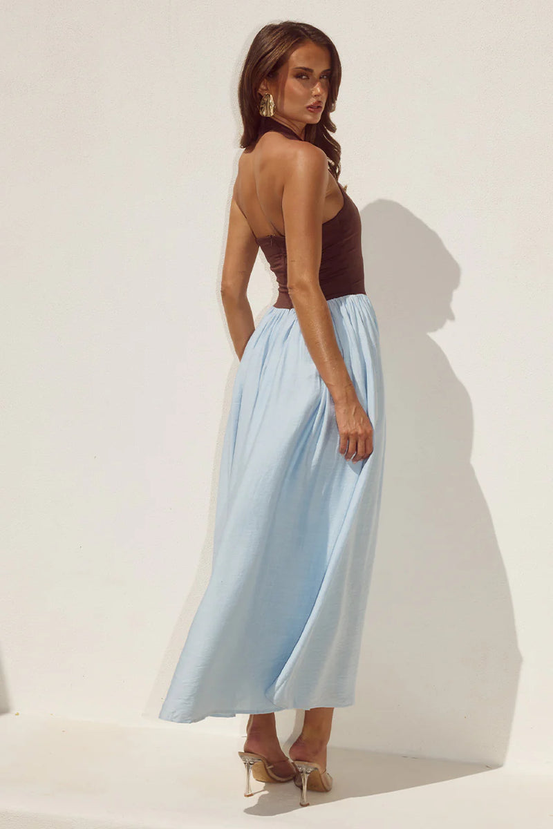 SAMMI CHOCO SKY BLUE MAXI
