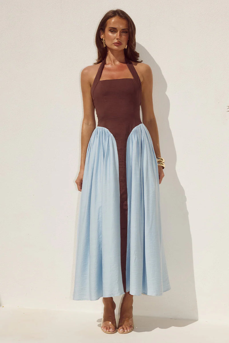 SAMMI CHOCO SKY BLUE MAXI