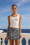 SILVER IDALIA MINI SKIRT