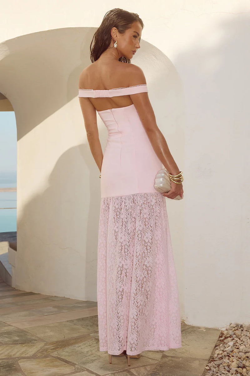 MUSK SHAYLA OFF SHOULDER MAXI