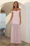 MUSK SHAYLA OFF SHOULDER MAXI