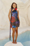 SERINA MINI DRESS DARK FLORAL