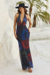 ZOEY MAXI DRESS DARK FLORAL