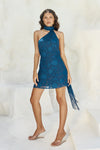 FLORENZA SASH DRESS NAVY
