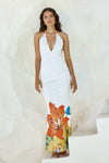 PRIMROSE MAXI DRESS WHITE FLOWER