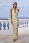 BUTTERMILK SYLVIE PLUNGE V-NECK MAXI DRESS