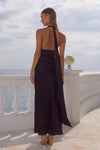 NOIR SYLVIE PLUNGE V NECK MAXI