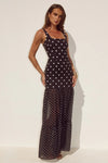 TILLIE BLACK WHITE POLKA MAXI