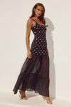 TILLIE BLACK WHITE POLKA MAXI