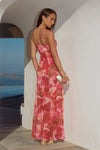 TISHA SHEER MAXI DRESS MOANA PINK