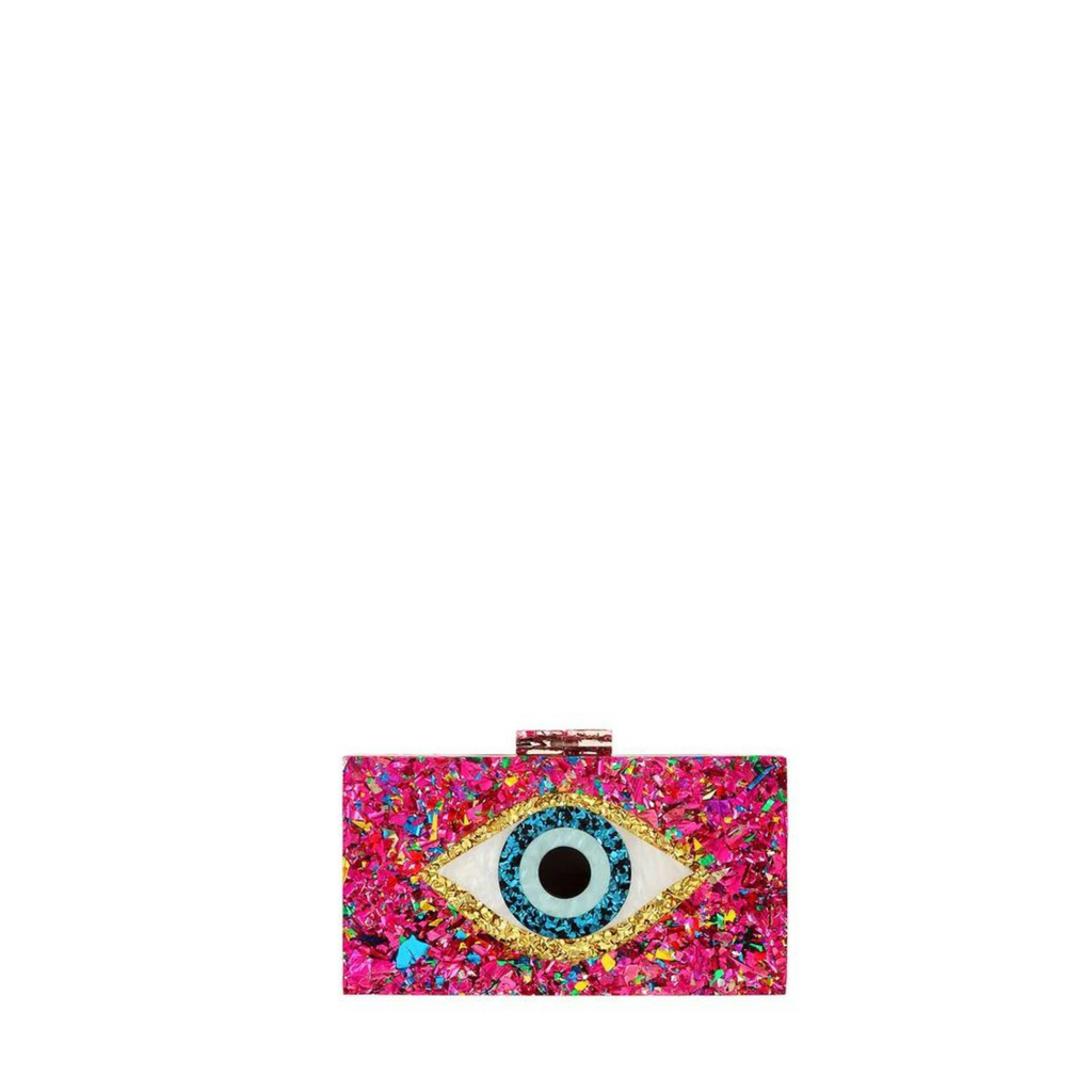 EVIL EYE METALLIC CLUTCH