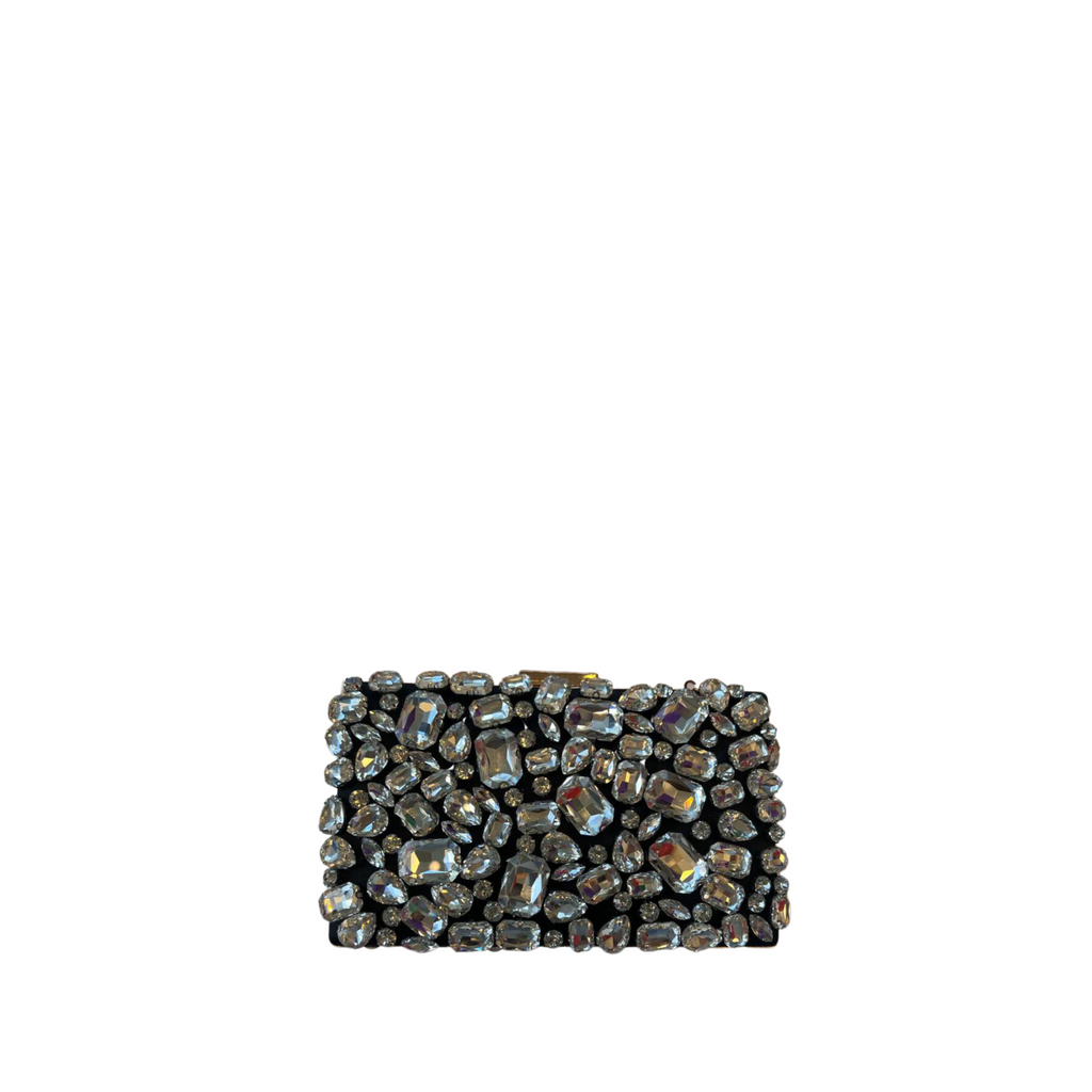CRYSTAL STONES CHAIN CLUTCH