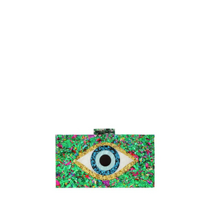 EVIL EYE METALLIC CLUTCH