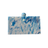 MARBLE PATTERN SQUARE CLUTCH
