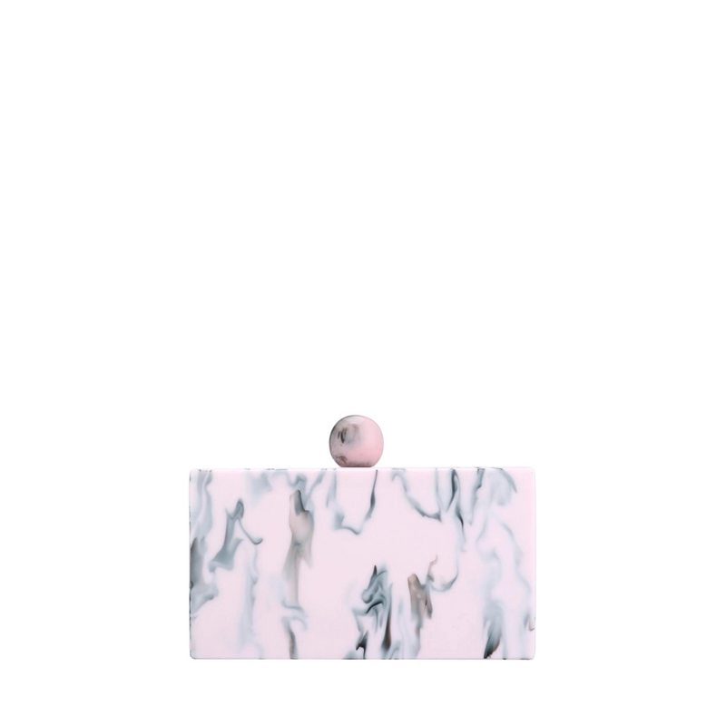 MARBLE PATTERN SQUARE CLUTCH