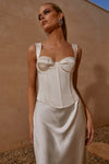 OURA IVORY BUSTIER SET