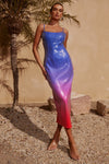 MIDNIGHT KYRA MIDI DRESS