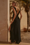 BLACK SUZANNAH MAXI DRESS