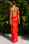 ORALIE MAXI DRESS - ORANGE FLORAL