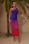 SONNY MIDI DRESS MIDNIGHT ROMANCE