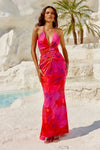 ARQUETTE MAXI DRESS SANGRIA