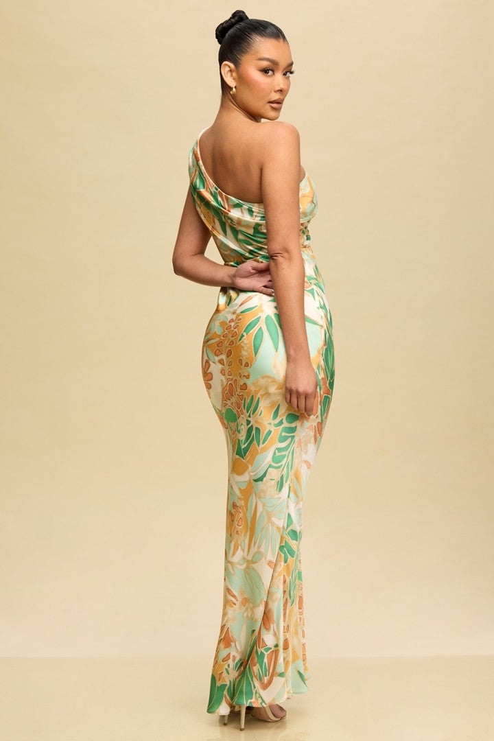 TRINITY ONE SHOULDER MAXI