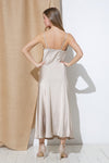 SATIN BASIC LONG DRESS