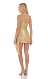 GOLD METALLIC TASSEL DRESS