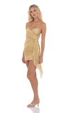 GOLD METALLIC TASSEL DRESS