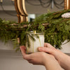 Frasier Fir Poured Candle, Pine Needle Design