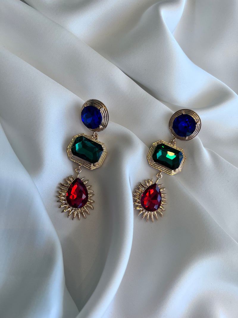 THREE COLOR EARRINGS