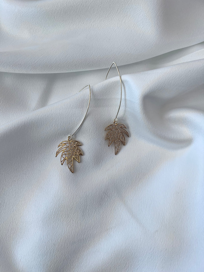 PALM CHANDELIER EARRINGS