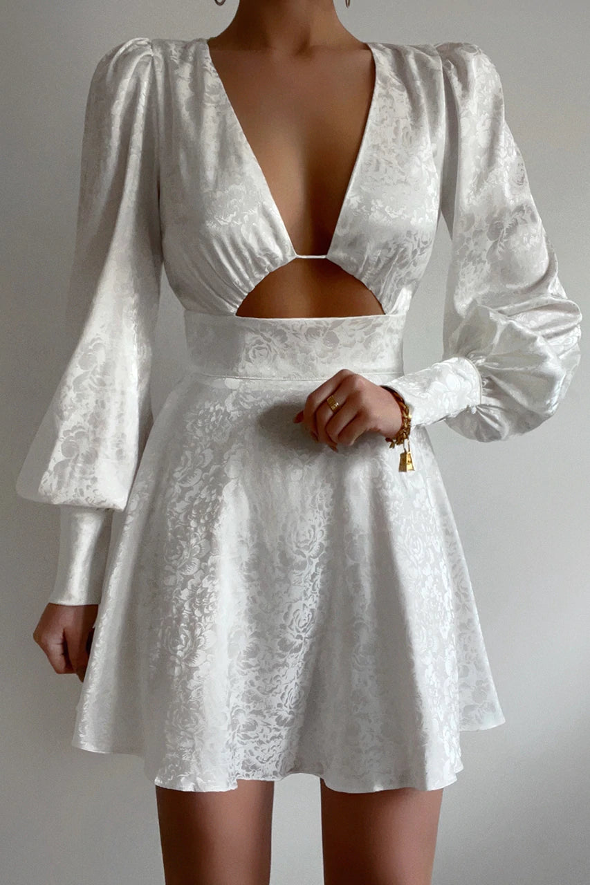 White Rosalia Mini Dress
