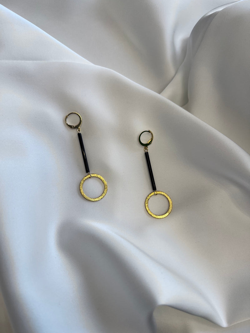 GOLD RING EARRINGS