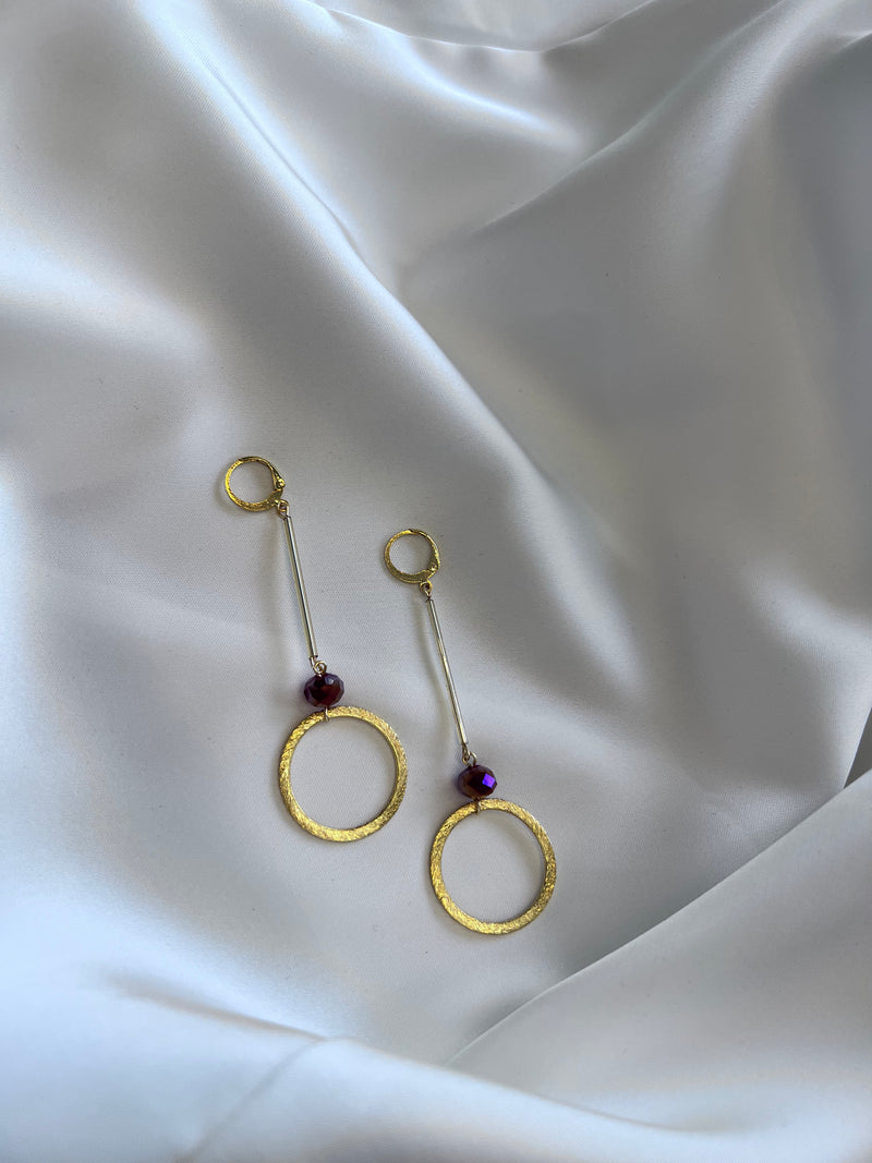 GOLD RING EARRINGS