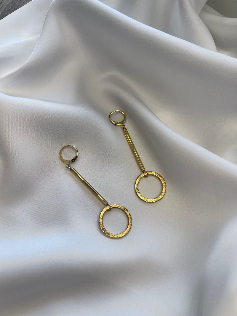 GOLD RING EARRINGS