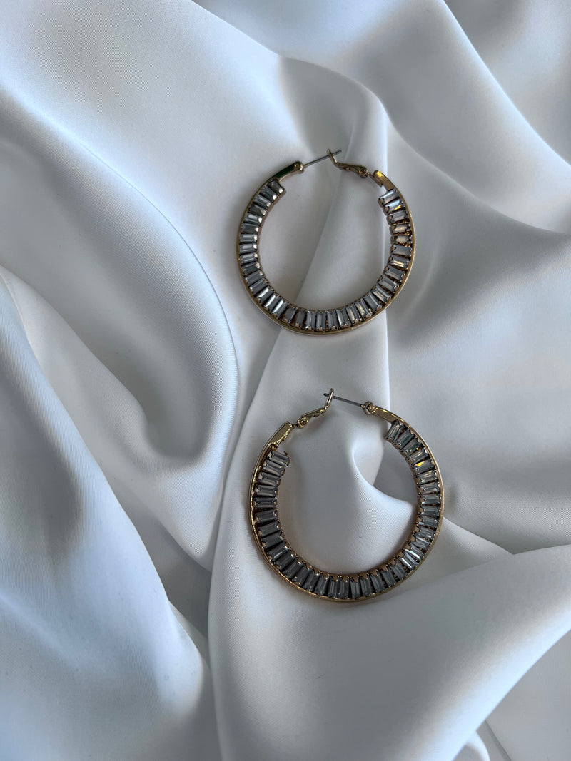 RHINESTONE HOOPS